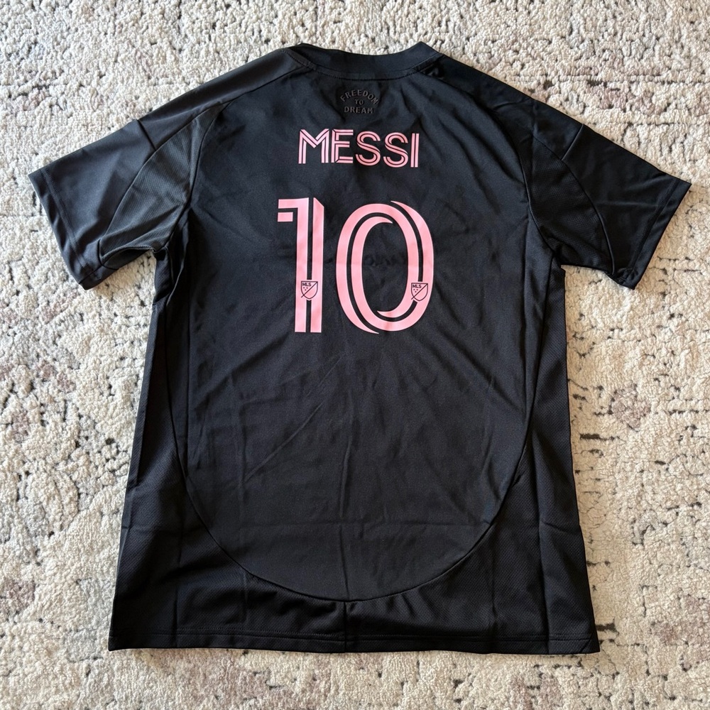 Adidas Authentic Inter Miami 2025 Black JI6819 Lionel Messi Jersey Women’s Sz M